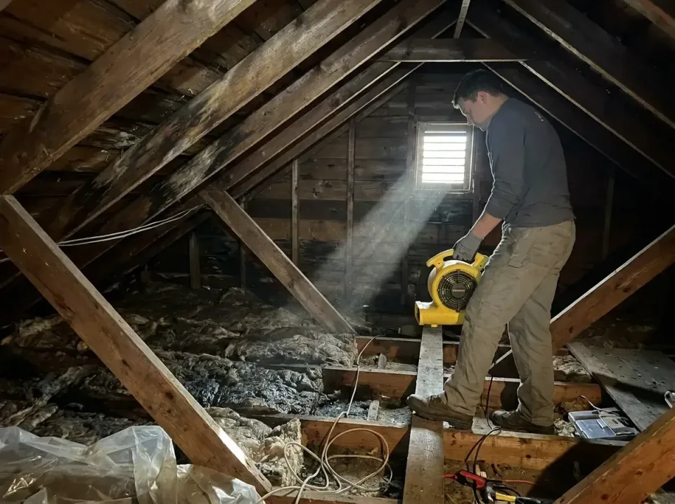 attic-water-damage-drying-proc-007 — frequently asked questions, Emergency Water Extraction & 24/7 Flood Response in Lightho…